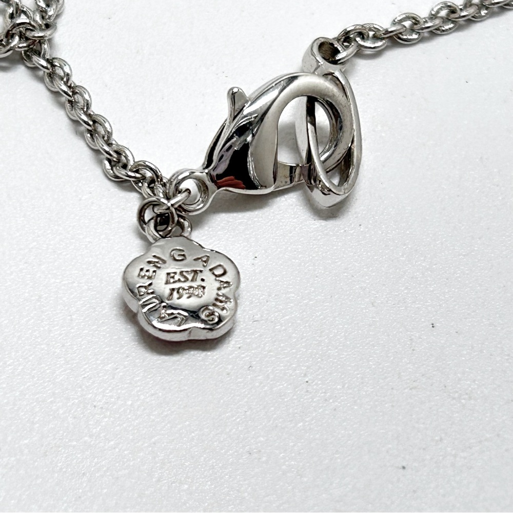 Lauren Adams, Bradford Jewelers, Ct, Long Silver Plate Pendant Necklace, NIB - Picture 5 of 9